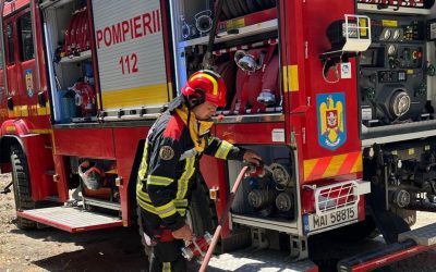 Incendiu devastator la o hală auto din Oradea