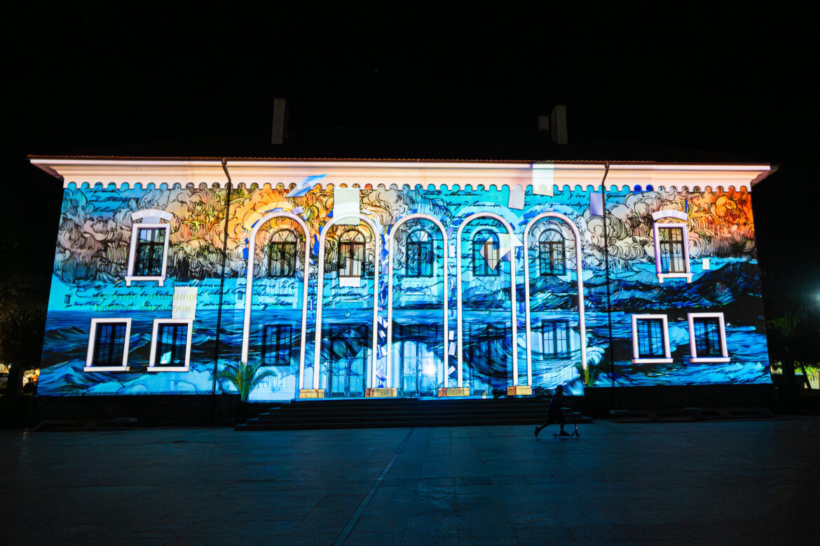 Litoralul bulgăresc, scenă de show spectaculos