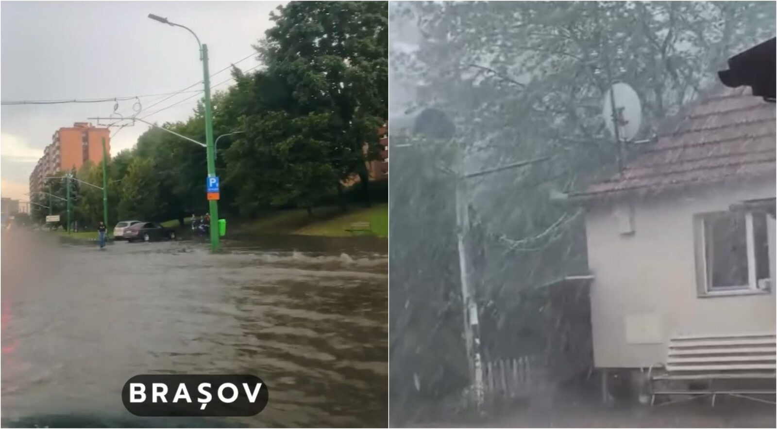 Furtuni violente, Brașov și Bihor în alertă
