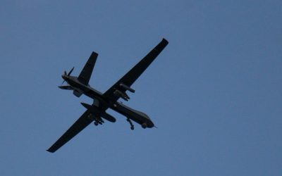 Drone, fragmente pe plaja din Costinești, România