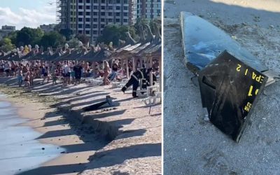 Saturn, panică! Fragmente de dronă militară printre turiști
