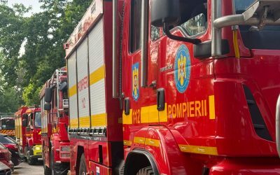Incendiu puternic în Arad: Explozie zguduie Calea Victoriei