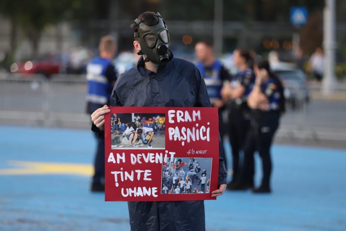 Piața Victoriei: 8 ani de la 10 August, protest pe cinste