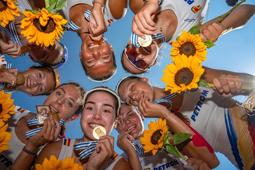 România, pe podium mondial la canotaj U19
