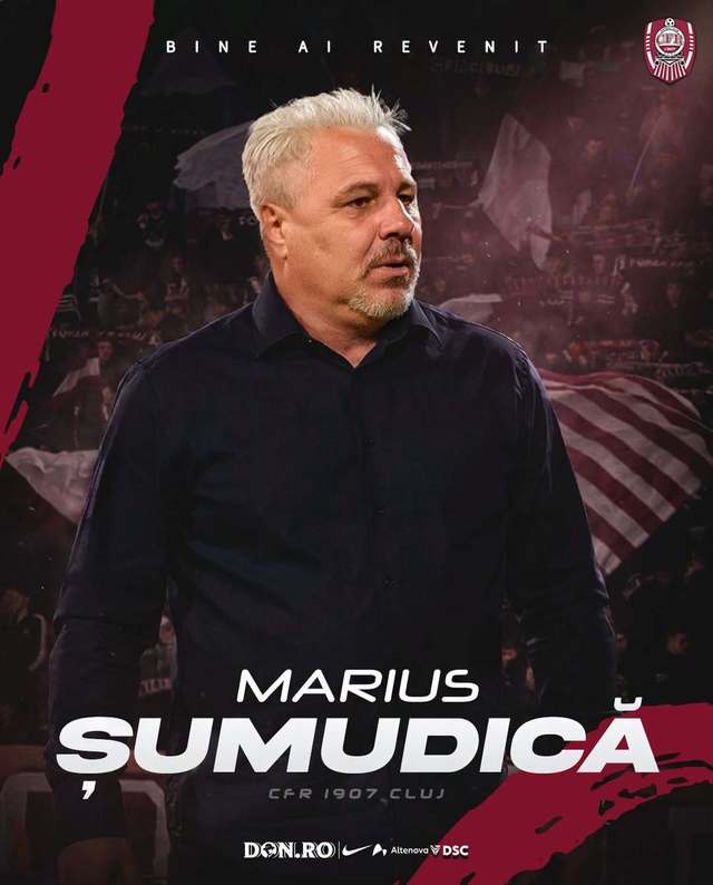 Șumudică la CFR Cluj: Antrenor nou pentru ardeleni