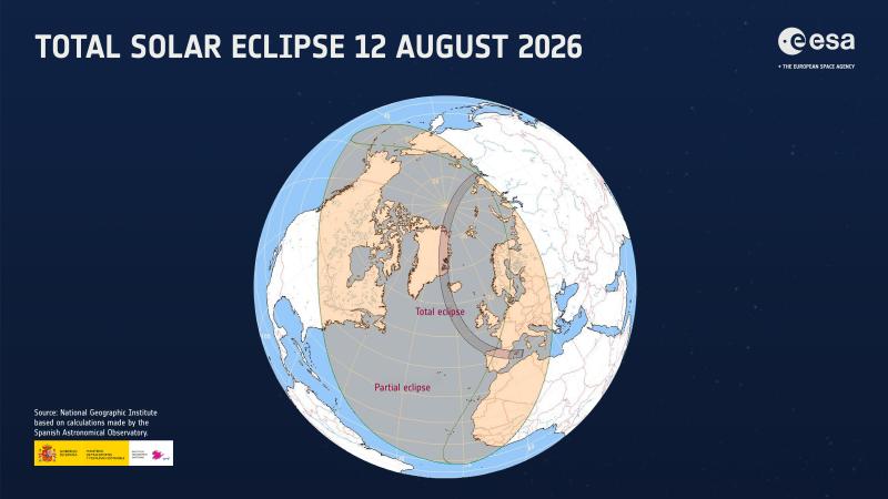 Eclipsa totală, mâine în Europa. ESA transmite live din Spania