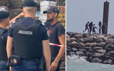 Turiști vs. Jandarmi: Scandal pe plaja interzisă după căderea dronei