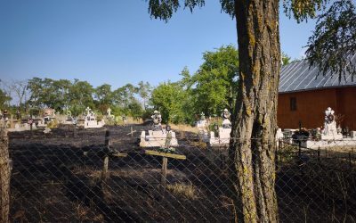 Flăcări înghit cimitir din Botoșani după o lumânare uitată