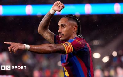 Raphinha, erou la Barcelona: 7-2 cu Santander, start perfect în La Liga