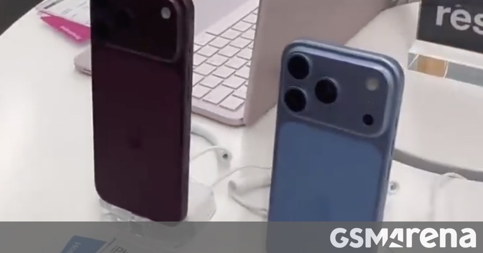 Leaked video shows iPhone 18 Pro Max in Dark Cherry and 18 Pro in Blue