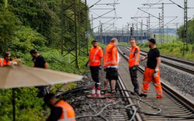 Germania: Sabotaj pe calea ferată, 300 de trenuri blocate