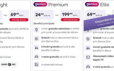 eMAG Genius revoluționează abonamentele: trei planuri, Apple TV inclus