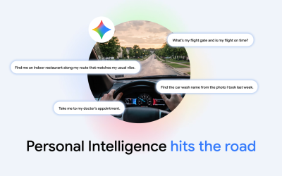 Gemini vine în mașini: Inteligența personală global