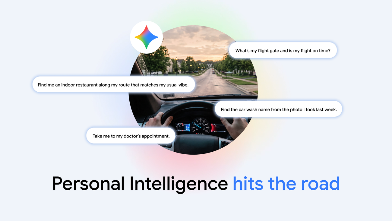 Gemini vine în mașini: Inteligența personală global