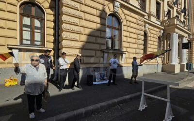 Protest pentru Călin Georgescu, petrecere cu manele și dedicații pentru Cristela